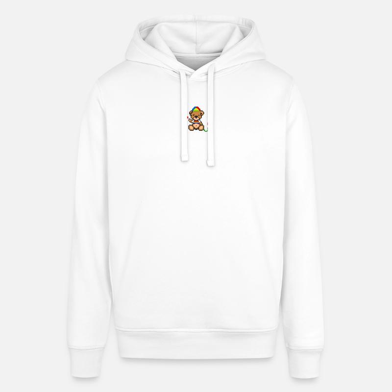 Pixel MiniBear Pride - Sweat à capuche SOUNDER Stanley/Stella Unisexe - blanc