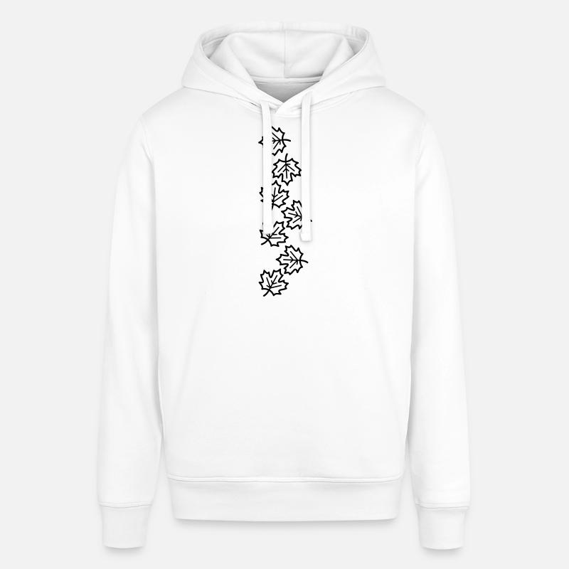 Feuille d’érable feuilles d’automne icône - Sweat à capuche SOUNDER Stanley/Stella Unisexe - blanc