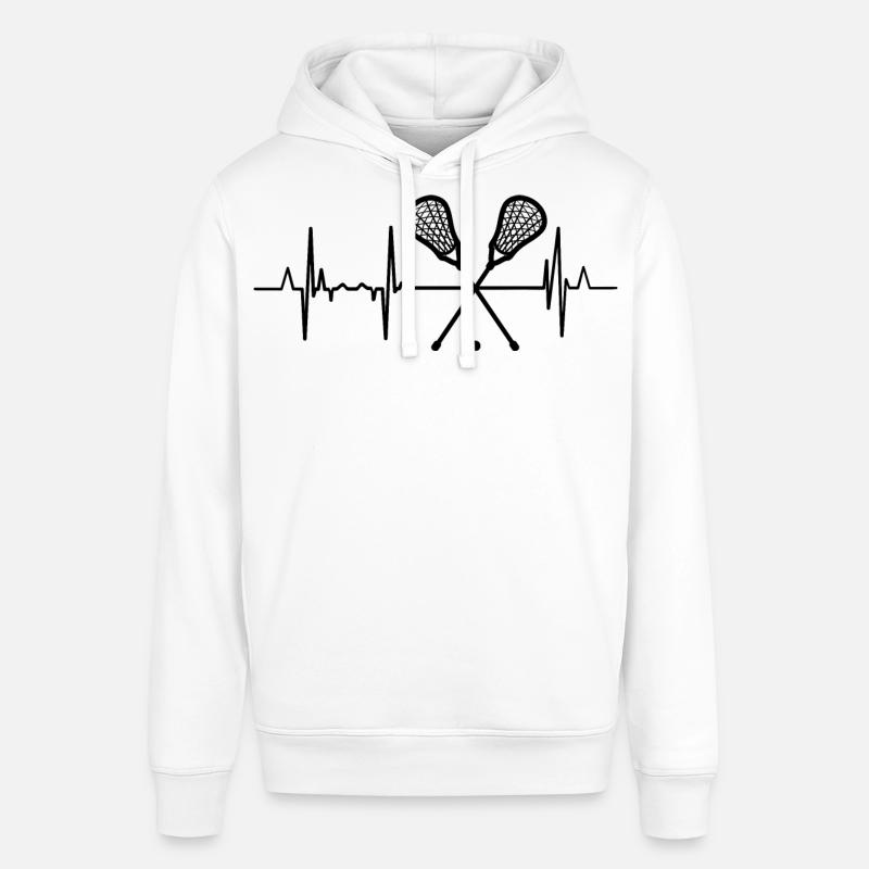 Ligne de cœur de crosse - Sweat à capuche SOUNDER Stanley/Stella Unisexe - blanc