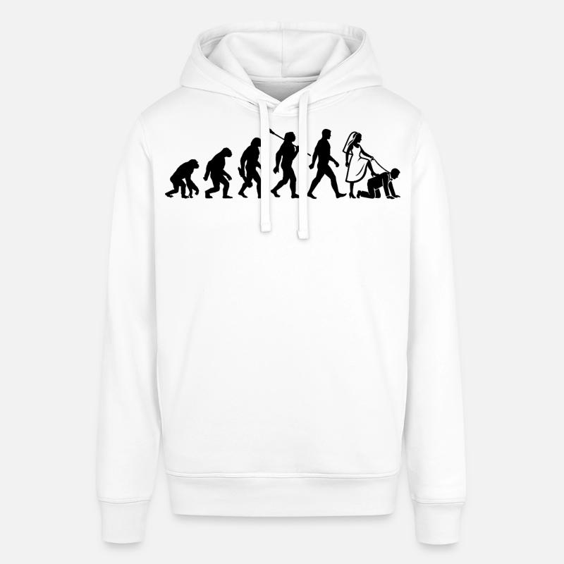 Enterrement de vie de garçon Evolution - Sweat à capuche SOUNDER Stanley/Stella Unisexe - blanc