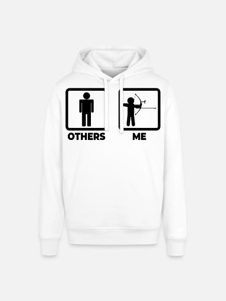 Funny archer - Stanley/Stella SOUNDER Unisex Hoodie - white