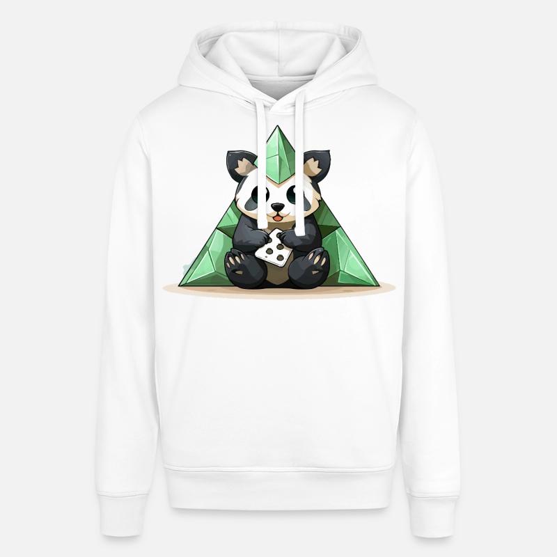 Pyramide de Cristal de Panda - Sweat à capuche SOUNDER Stanley/Stella Unisexe - blanc