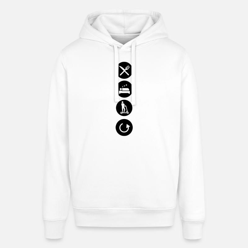 E-Scooter E-Roller Scooter - Sweat à capuche SOUNDER Stanley/Stella Unisexe - blanc