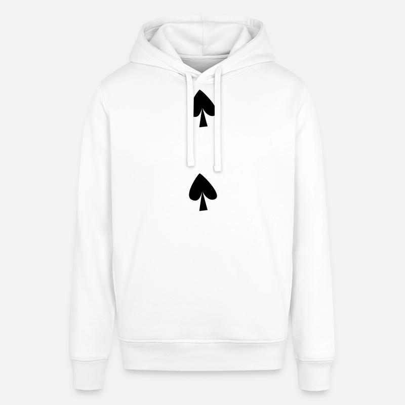 Deux de piques vectorielles - Sweat à capuche SOUNDER Stanley/Stella Unisexe - blanc