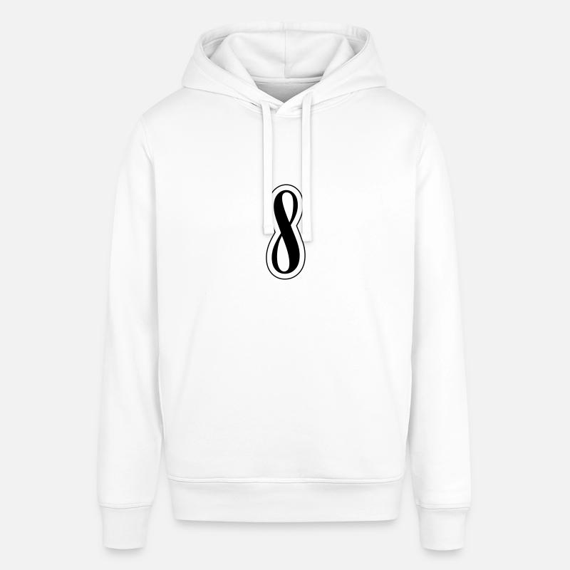 8 Symbole numérique - Sweat à capuche SOUNDER Stanley/Stella Unisexe - blanc