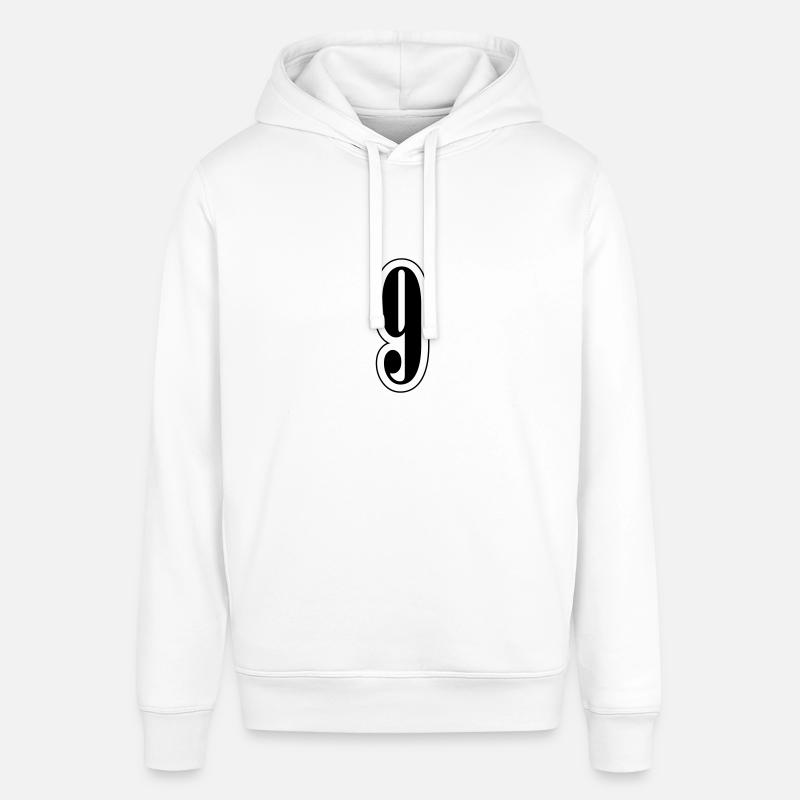 9 Symbole numérique - Sweat à capuche SOUNDER Stanley/Stella Unisexe - blanc