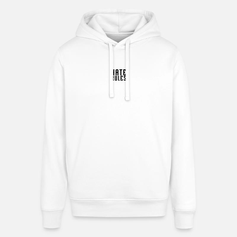 HATE RULES - SIMPLE - Stanley/Stella Unisex Hoodie SOUNDER - Weiß