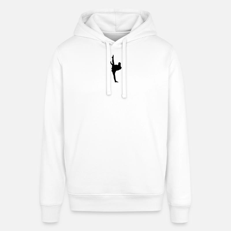 Karate oder Taekwondo High Kick - Stanley/Stella Unisex Hoodie SOUNDER - Weiß