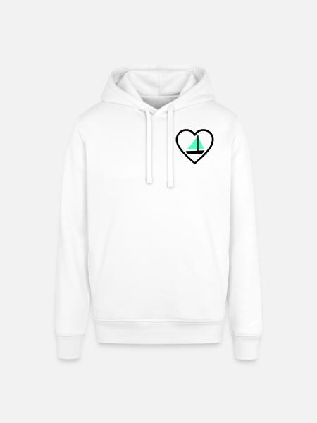 Cuore Vela – Passione Navigazione - Stanley/Stella SOUNDER Unisex Hoodie - white