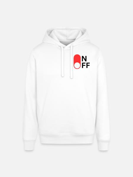 ON/OFF mode - Stanley/Stella SOUNDER Unisex Hoodie - white