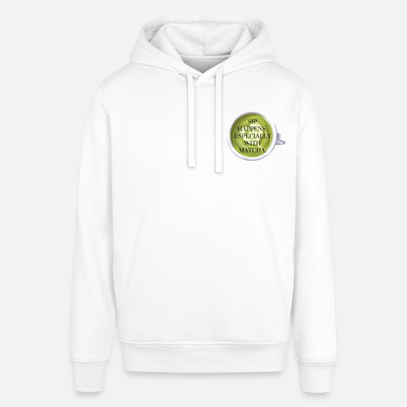 Siroter se produit avec Matcha - Sweat à capuche SOUNDER Stanley/Stella Unisexe - blanc