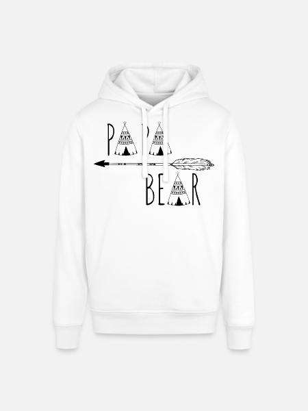 Daddy Bear - Stanley/Stella SOUNDER Unisex Hoodie - white