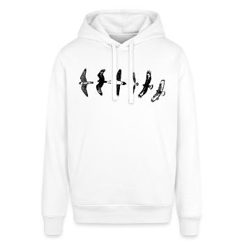 RAPTOR RALLY - Stanley/Stella SOUNDER Unisex Hoodie - white - Front - Alina (178cm) & Michal (187cm)