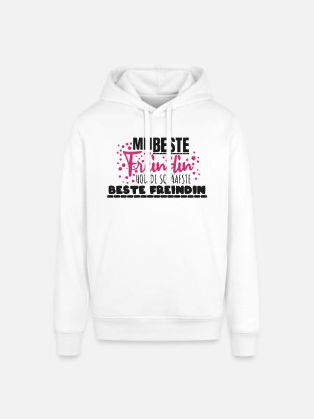 Mei beste Freindin - Stanley/Stella Unisex Hoodie SOUNDER - Weiß
