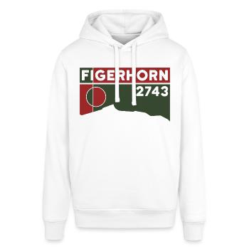 Figerhorn Sunrise Ascent Hike Hiking - Stanley/Stella SOUNDER Unisex Hoodie - white - Front - Alina (178cm) & Michal (187cm)