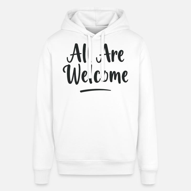 Tous sont les bienvenus - Sweat à capuche SOUNDER Stanley/Stella Unisexe - blanc