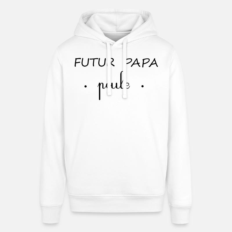 FUTUR PAPA POULE - Sweat à capuche SOUNDER Stanley/Stella Unisexe - blanc