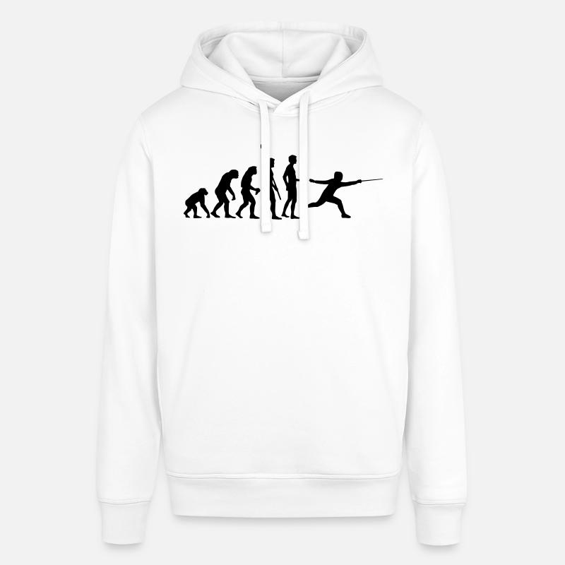 evolution_fechter_b - Sweat à capuche SOUNDER Stanley/Stella Unisexe - blanc