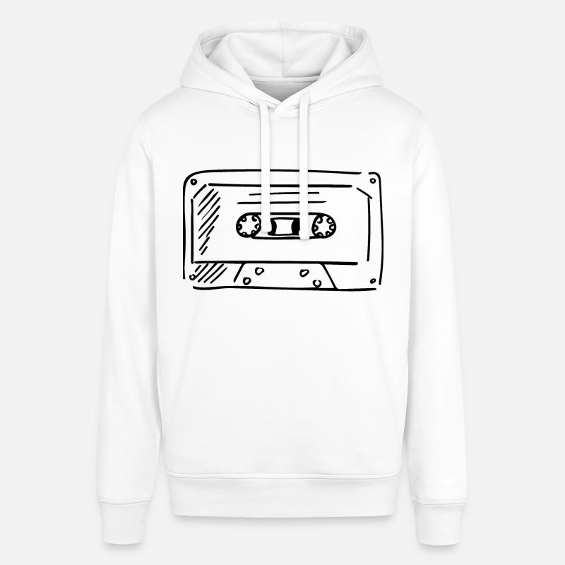 Cassette Rétro à l’ancienne - Sweat à capuche SOUNDER Stanley/Stella Unisexe - blanc