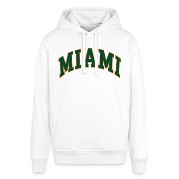 Miami - Stanley/Stella Unisex Hoodie SOUNDER - Weiß - Vorne - Alina (178cm) & Michal (187cm)