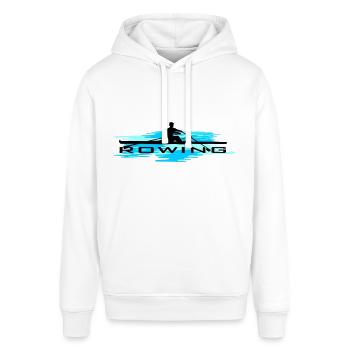 Rowing, rowing and water - Stanley/Stella SOUNDER Unisex Hoodie - white - Front - Alina (178cm) & Michal (187cm)