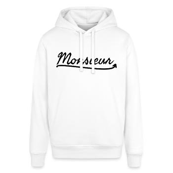 Monsieur. Monsieur madame assortiment. - Sweat à capuche SOUNDER Stanley/Stella Unisexe - blanc - Devant - Alina (178cm) & Michal (187cm)