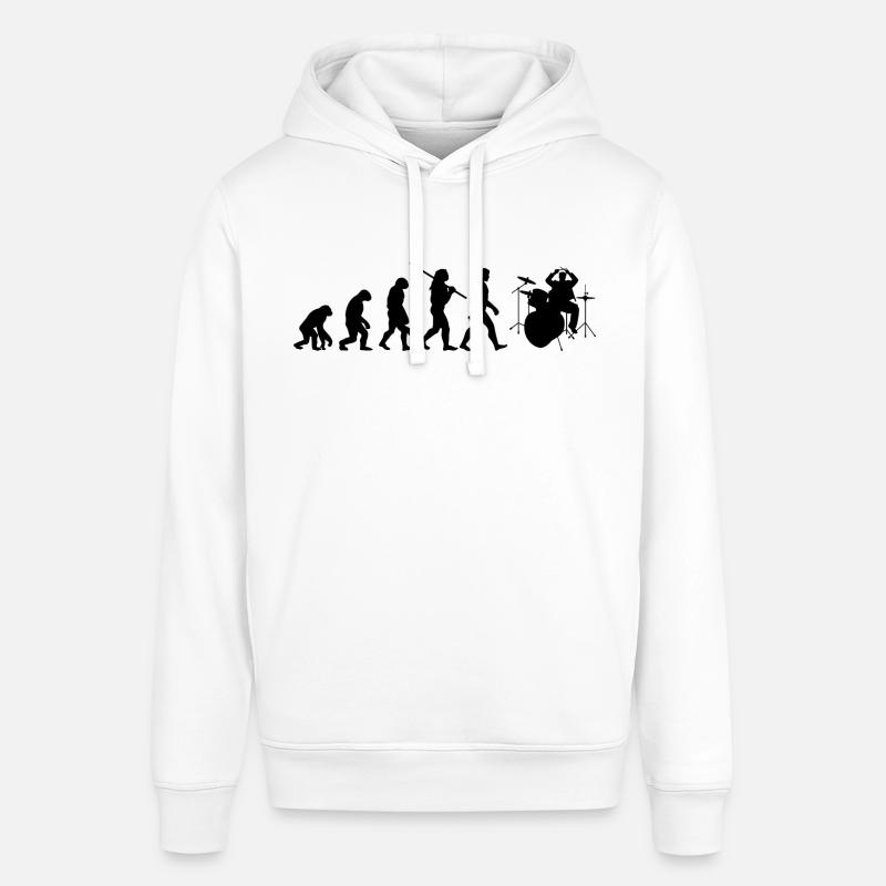 Drum évolution - Sweat à capuche SOUNDER Stanley/Stella Unisexe - blanc