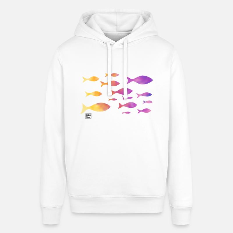 em poisson - Sweat à capuche SOUNDER Stanley/Stella Unisexe - blanc