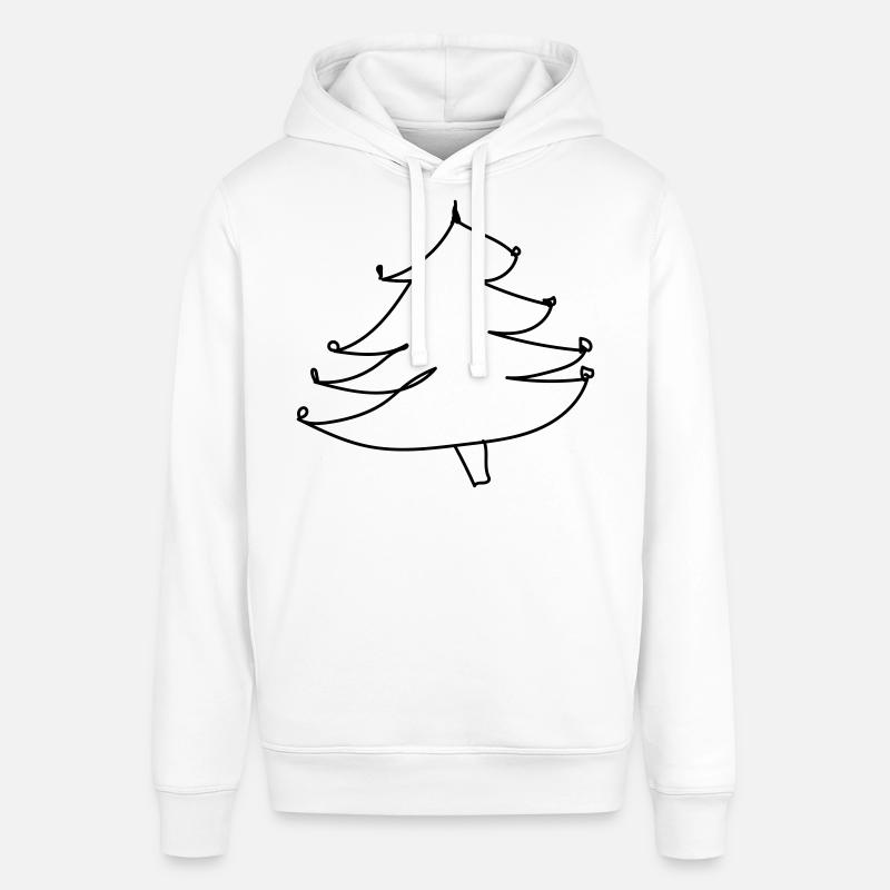 Weihnachtsbaum-Pullover (falscher Weihnachts-Pullover) - Stanley/Stella Unisex Hoodie SOUNDER - Weiß