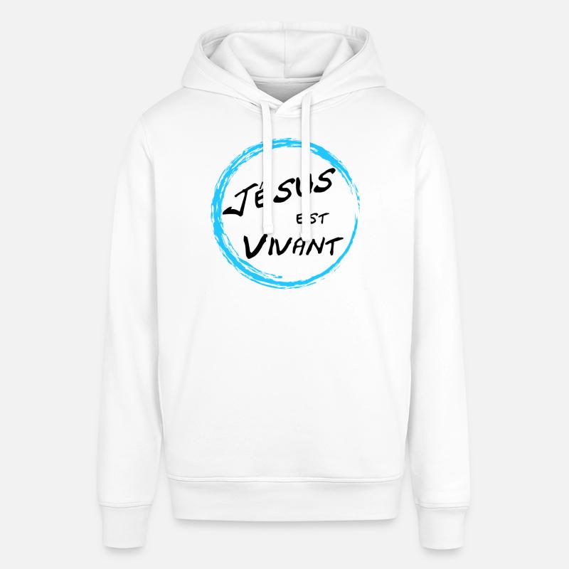 Jésus est vivant - Sweat à capuche SOUNDER Stanley/Stella Unisexe - blanc