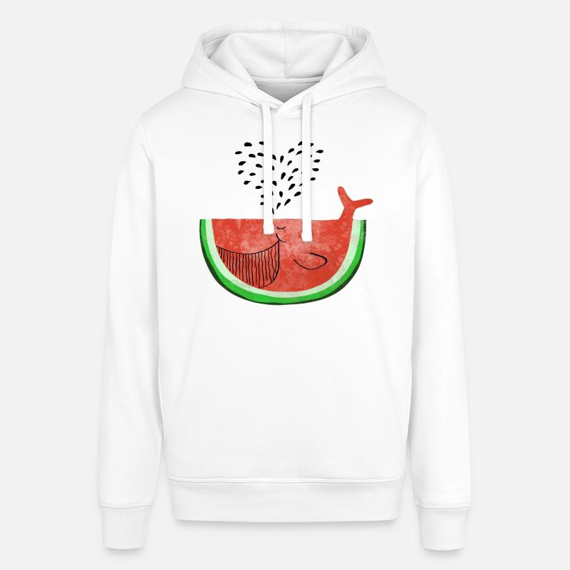 Pastèque Wal - melon Walvis - Fruit -Love - Sweat à capuche SOUNDER Stanley/Stella Unisexe - blanc