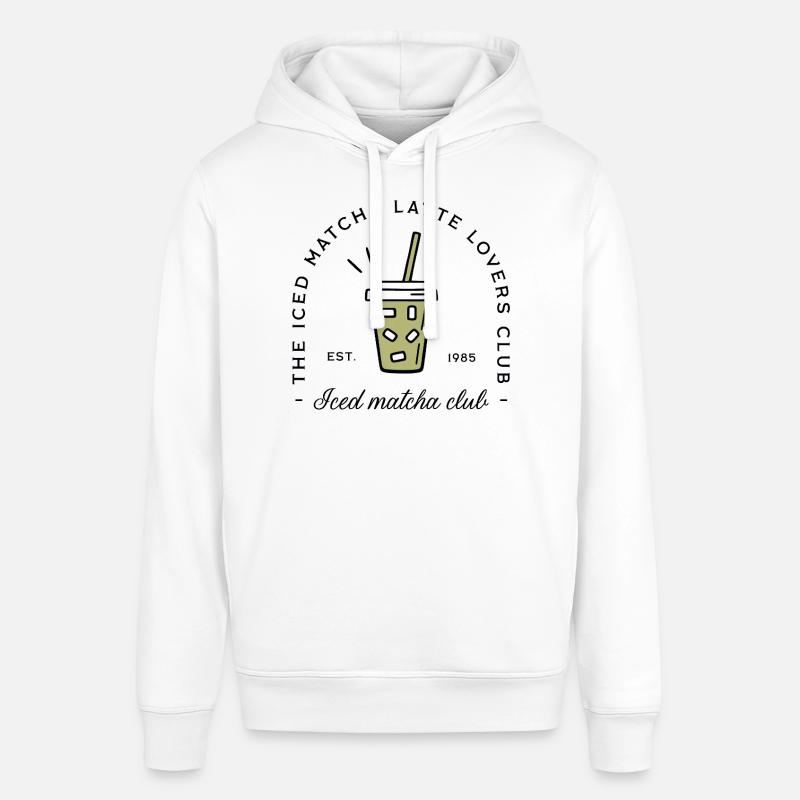Iced matcha latte lovers - Stanley/Stella SOUNDER Unisex Hoodie - white