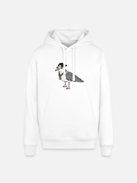 Rapper seagull - Stanley/Stella SOUNDER Unisex Hoodie - white