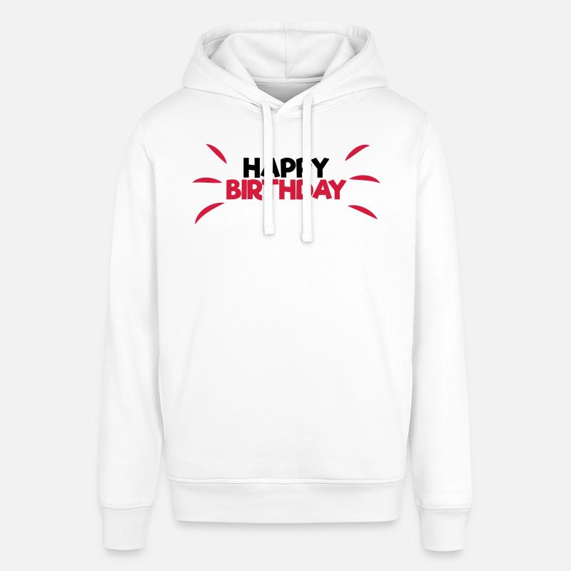 Happy Birthday - Bluza z kapturem typu unisex Stanley/Stella SOUNDER - biały