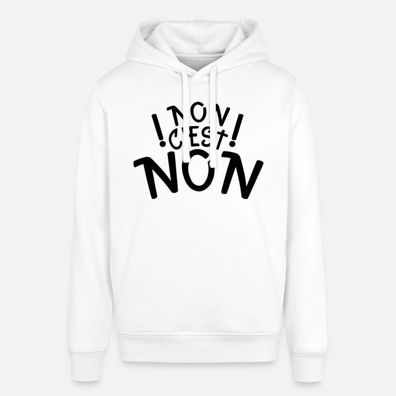 non c’est non - Sweat à capuche SOUNDER Stanley/Stella Unisexe - blanc