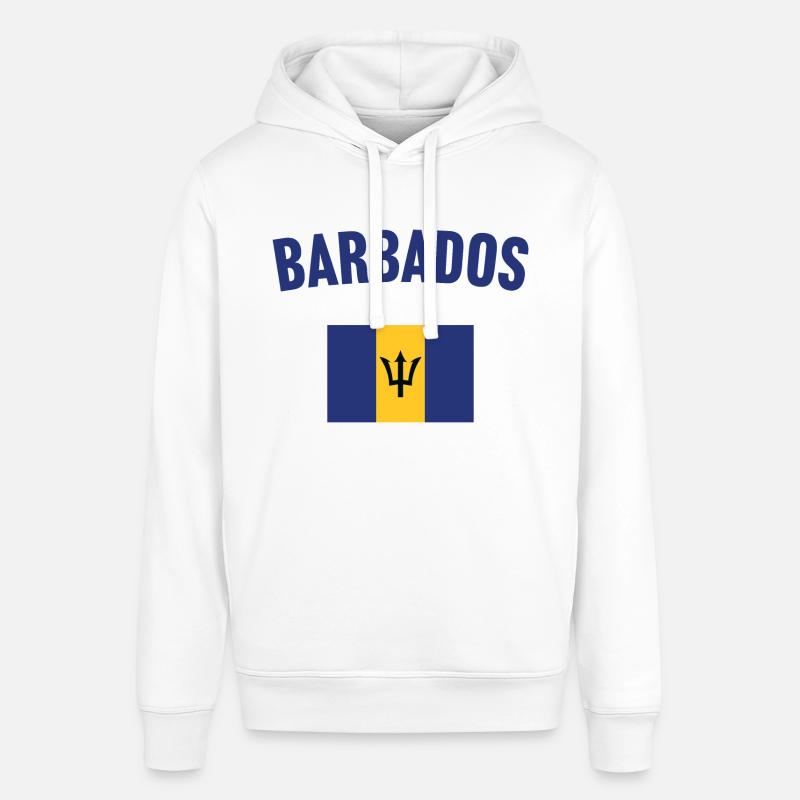 Drapeau de la Barbade - Sweat à capuche SOUNDER Stanley/Stella Unisexe - blanc