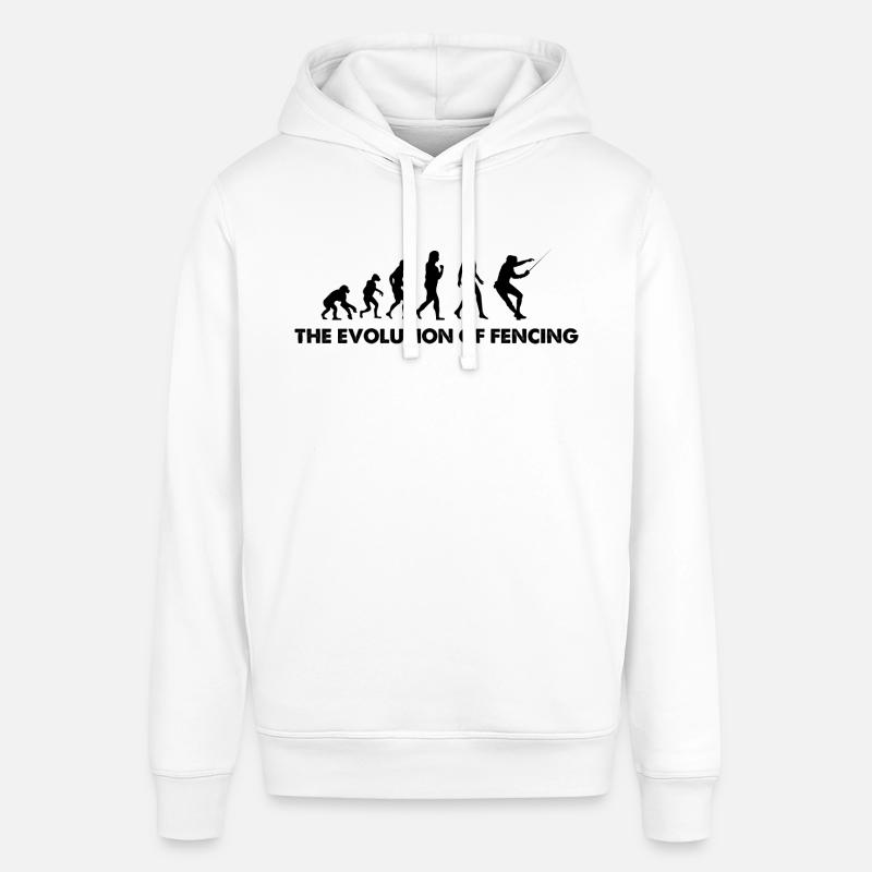 L’évolution de l’escrime - Sweat à capuche SOUNDER Stanley/Stella Unisexe - blanc