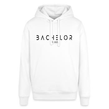 Bachelor est. 2025 - Stanley/Stella Unisex Hoodie SOUNDER - Weiß - Vorne - Alina (178cm) & Michal (187cm)