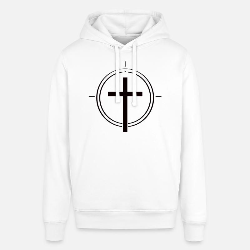 Simplement chrétien – Croix de la foi - Sweat à capuche SOUNDER Stanley/Stella Unisexe - blanc