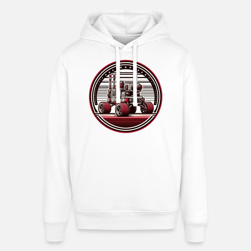 "Explorateur Céleste" - Insigne de Rover Spatial - Sweat à capuche SOUNDER Stanley/Stella Unisexe - blanc