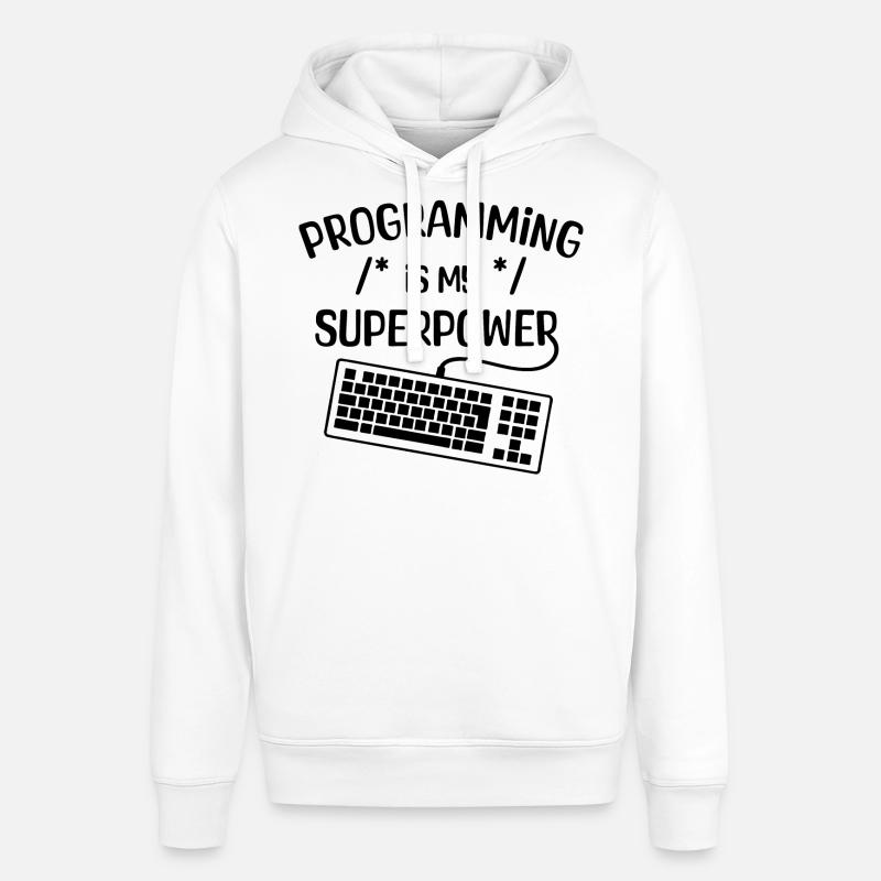Computer Freak Statement Developer Programmer - Stanley/Stella SOUNDER Unisex Hoodie - white