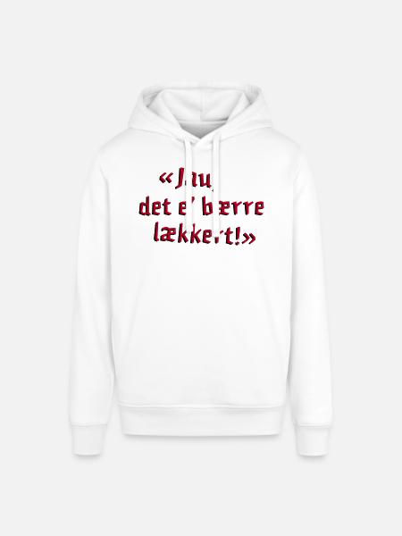 Jau, det e bærre lækkert! - Stanley/Stella SOUNDER Unisex Hoodie - white