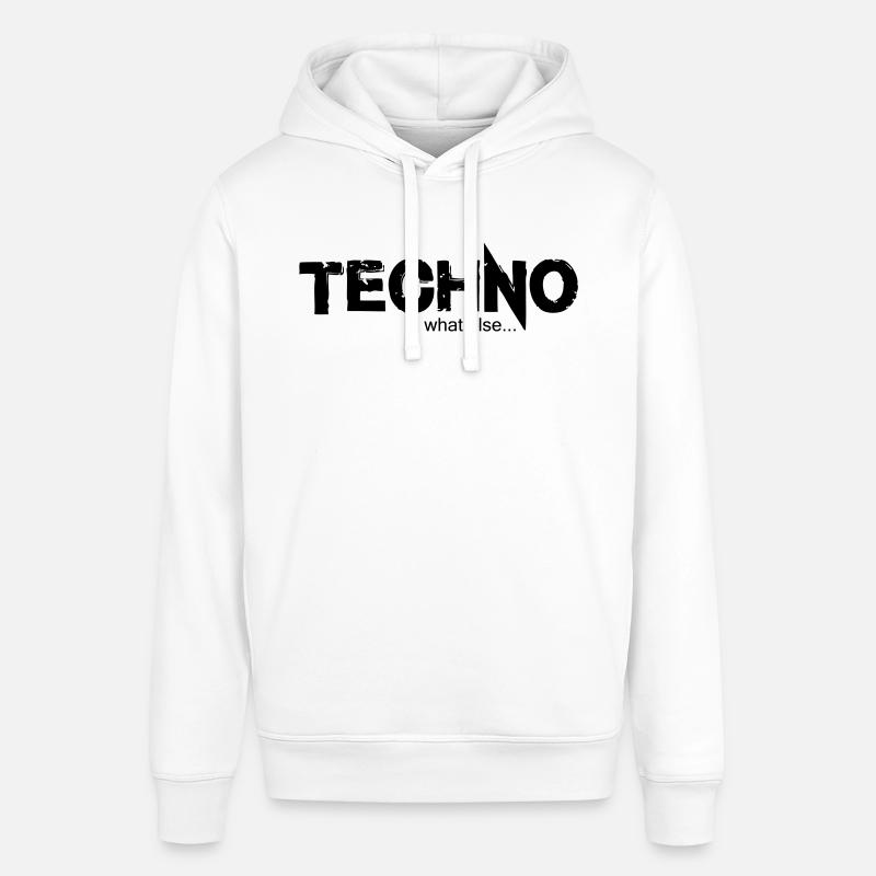 TECHNO what else.... Design 2 - Stanley/Stella Unisex Hoodie SOUNDER - Weiß