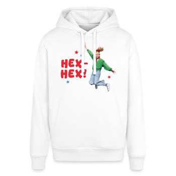 Bibi Blocksberg Film Bibi Springt Mit Hex Hex! - Stanley/Stella Unisex Hoodie SOUNDER - Weiß - Vorne - Alina (178cm) & Michal (187cm)