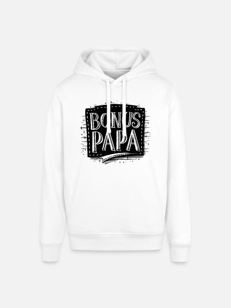 Bonus Papa - Stanley/Stella Unisex Hoodie SOUNDER - Weiß