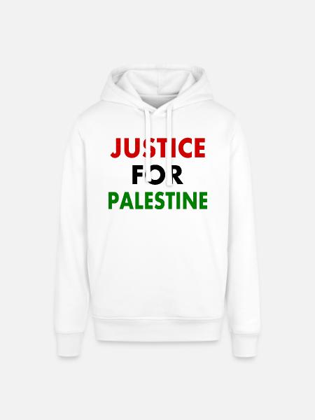 Justice for palestine - Stanley/Stella SOUNDER Unisex Hoodie - white