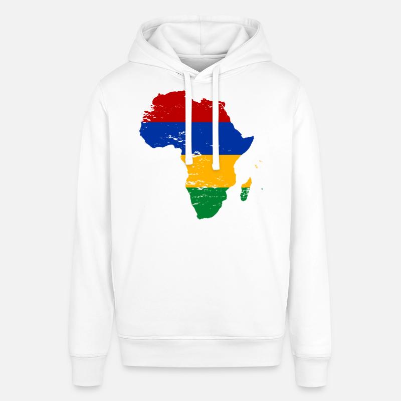 Drapeau Maurice Afrique - Sweat à capuche SOUNDER Stanley/Stella Unisexe - blanc