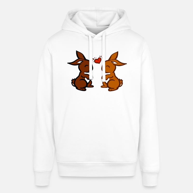 Lapins mignons / lapins mignons - Sweat à capuche SOUNDER Stanley/Stella Unisexe - blanc