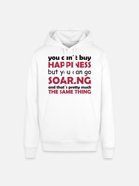 happiness soaring - Stanley/Stella SOUNDER Unisex Hoodie - white