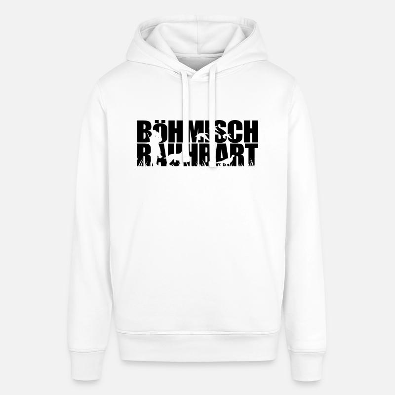 BÖHMISCH RAUHBART Jagdhunde Jagdhund Wilsigns - Stanley/Stella Unisex Hoodie SOUNDER - Weiß